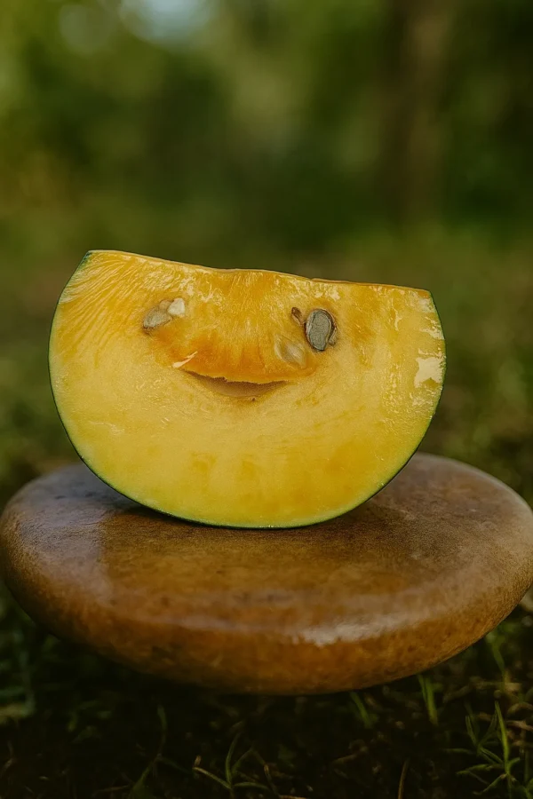 Trozo de ahuyama orgánica