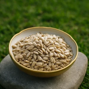 Semillas de girasol orgánicas sin cáscara, ideales para una alimentación saludable.