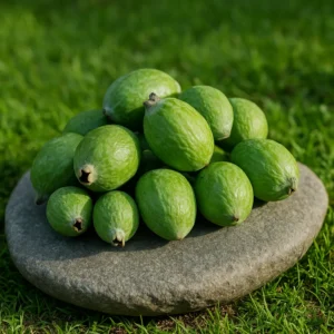 Frutas de feijoa frescas
