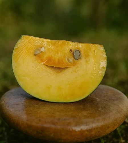 Trozo de ahuyama orgánica